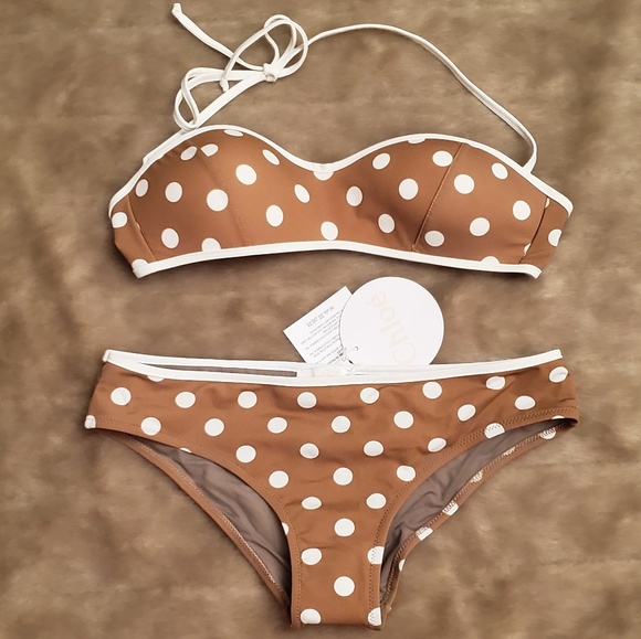 Chloe Other - Chloe new with tags 2 piece polka dot bikini